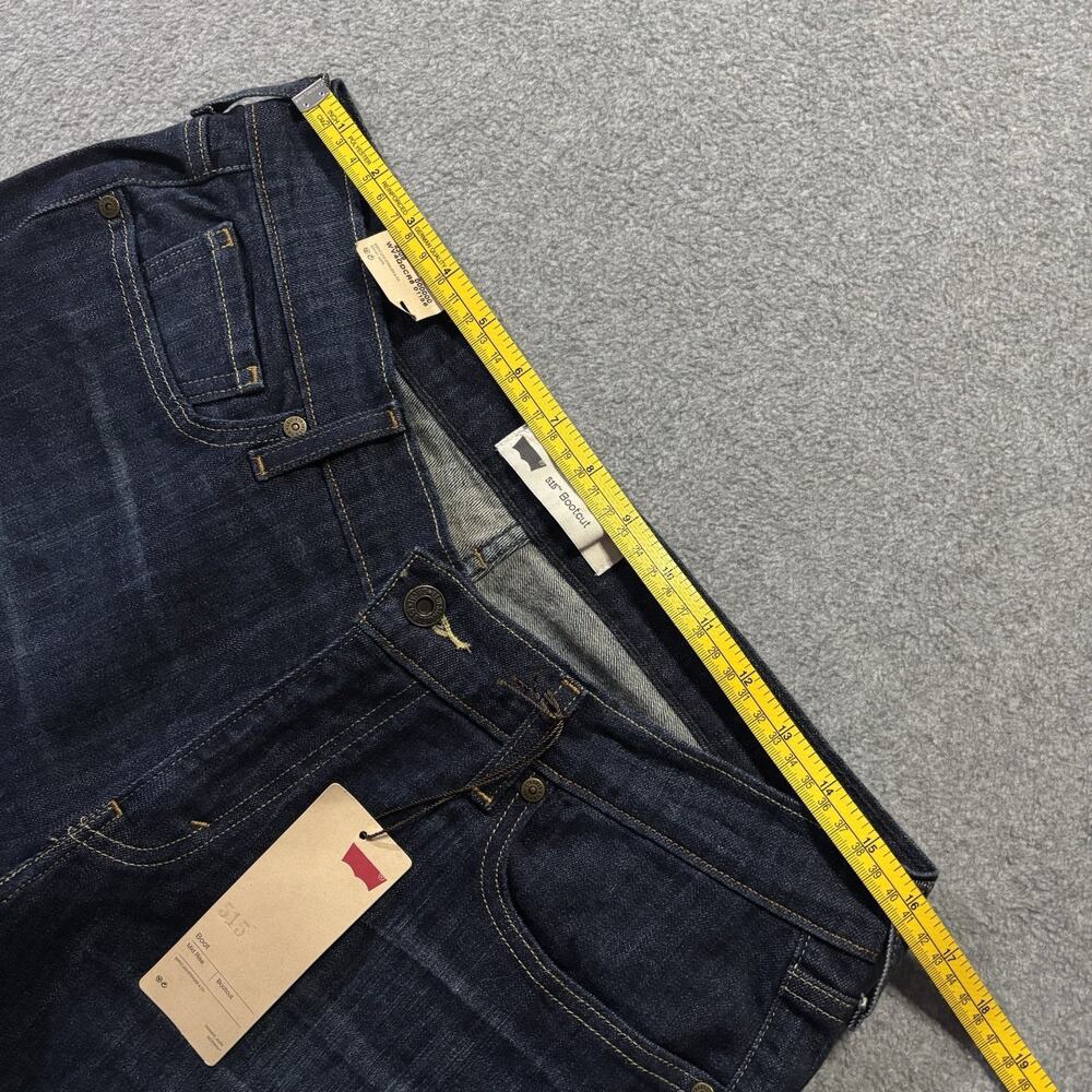 NWT Levi’s 515 Bootcut Jeans Women’s 32x31.5 Indigo Dark Wash Flap Pocket Denim - Picture 9 of 11
